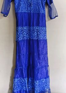 PRETTY BLUE LONG DRESS FOR WOMEN