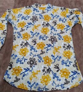 Floral Print Button-Down Shirt
