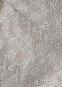 White Chikankari Narrow Plazzo Pants