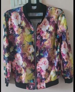 Digital Print Bomber Jacket