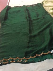 Elegant Green Saree