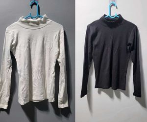 Combo Of 2 Turtle Neck T-shirt