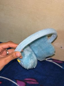 Blue Plush Earmuffs