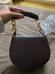 Brown Shoulder Bag by Legal Bribe