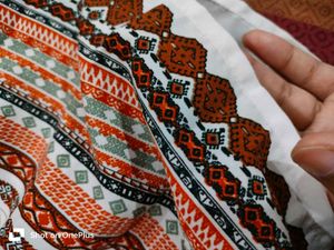Patterned Bell Sleeve Top