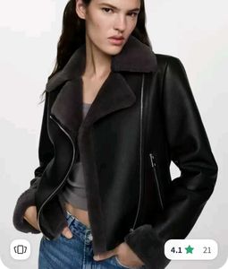 Mango Faux Leather Jacket