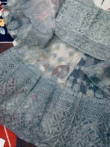 Designer Bajirao Mastani Dress Grey Colour