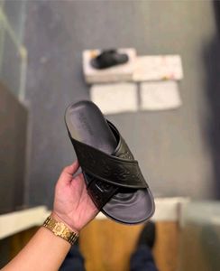 Dolce &amp; Gabbana Black Leather Slides