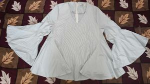 Sweewe - Striped Bell Sleeve Top