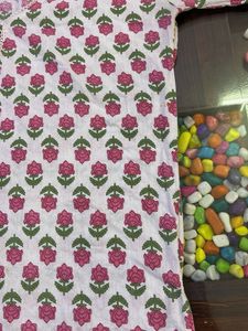 Floral Print Dress Material beautiful flower short