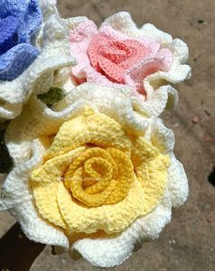 Handmade Crochet Rose Flower
