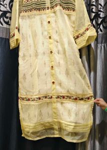 Pakistani Suit Organza N Cotton Plzo. Shifa Dupatt
