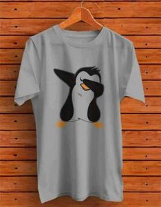 Penguin Grey Printed Tshirt