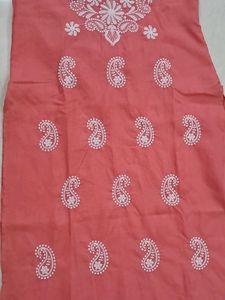 Chikankari Cotton  Kurti