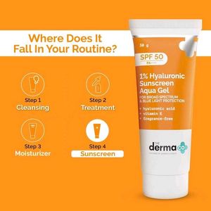 The Derma Co 1% Hyaluronic Sunscreen Aqua Gel