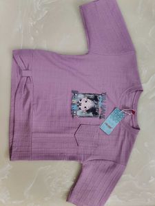 A beautiful purple T-shirt for women and girls.