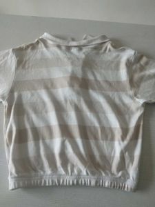 Polo Beige And White T-shirt