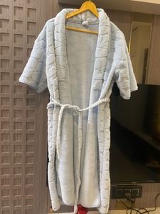 Cozy Blue Plush Robe