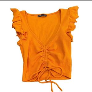 Zara Orange Top Size m