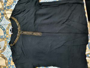 Beautiful Black Tunic In Xl Size For Women
