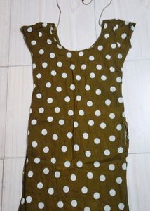 Beautiful Wild Green Color Kurti