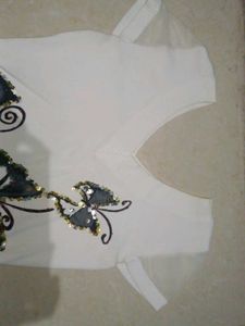Butterfly Embellished Top