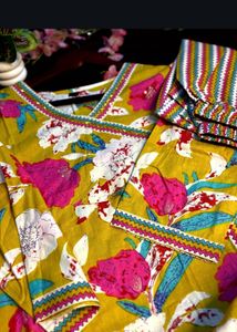 Angrakha Style Kurta With Pants