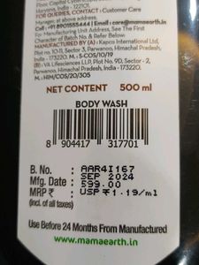 Mamaearth Charcoal Body Wash