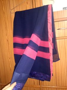 Beautiful georgette saree with blouse