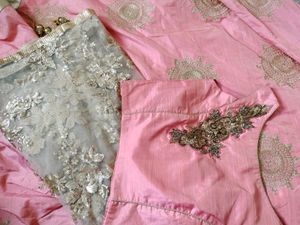 Pink Silk Lehenga Choli