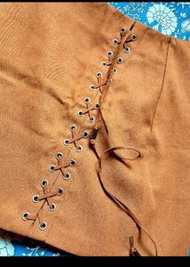 Choco brown Short Skirt