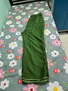 Green Embroidered  Kurta Plazo Dupatta