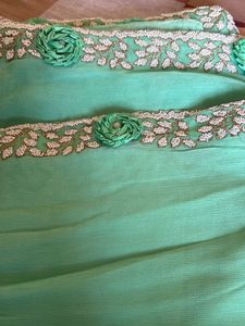 Elegant Green Saree