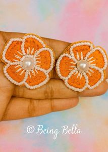 🌸 Handcrafted Flower Earrings 🌸