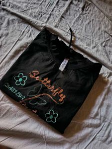 Cute Butterfly Graphic Top