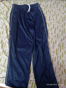 10-12 Age Unisex Blue Track Pants