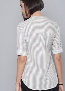 Striped Button-Down Shirt