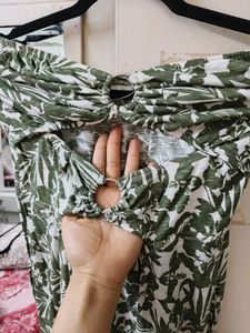 Floral Cutout Mini Dress