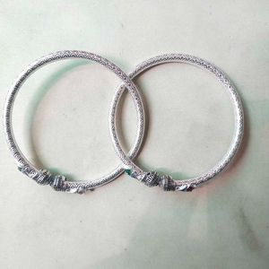Pure Silver Treditional Openable Kada 1 Pair