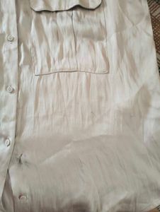 ✨Silver Satin Shirt✨