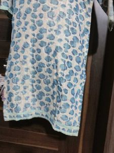 Blue Printed Kurta Salwar Set