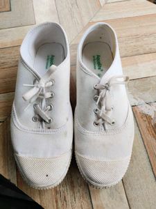 White Canvas Sneakers