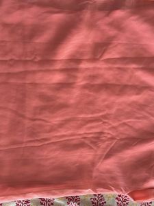 Rio brand Peach Graphic Print two layered top