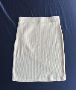 White High waist Mini Skirt
