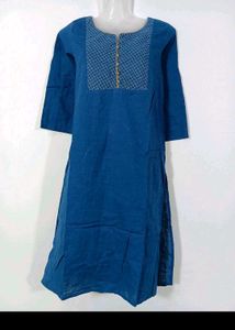 Combo Of 3 Blue Tops With Embroiderery.