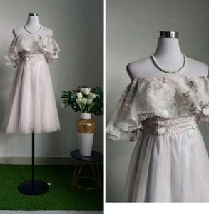 Elegant Off-Shoulder Tulle Dress