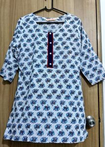 Elephant Print Tunic Top