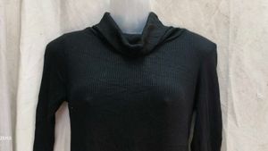 Black Knit Mini Dress