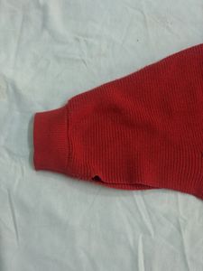 Red underbust crop top