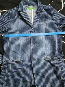 United Colors Of Benetton Boys Navy Blue Coat